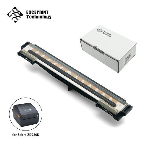 Exceprint Printhead Compatible with Zebra ZD220D ZD230D ZD888D Printhead 203dpi Thermal Label Printer (PN:P1115689/P1115687)