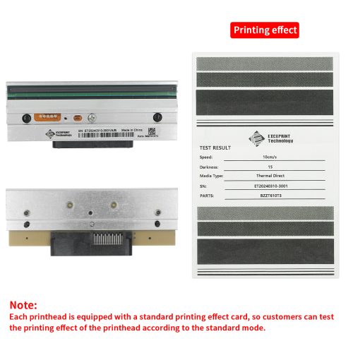 Exceprint Printhead Compatible with Zebra ZT610 Printhead 300dpi Thermal Label Printer (PN:P1083320-011)