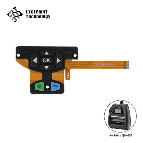 Keypad with Myler Keyswitch Replacement for Zebra QLN420 (P1046250)
