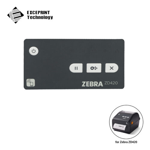 Nameplate (contains nameplates with and without the Print Touch icon) For Zebra ZD420 (P1080383-401)