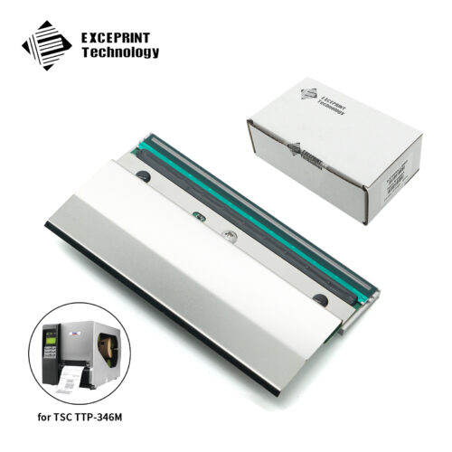 Exceprint Printhead Compatible with TSC TTP-346M TTP-346M Plus TTP-346M PRO 346MU 346MT Printhead 300dpi Thermal Label Printer (PN:98-0470021-00LF)