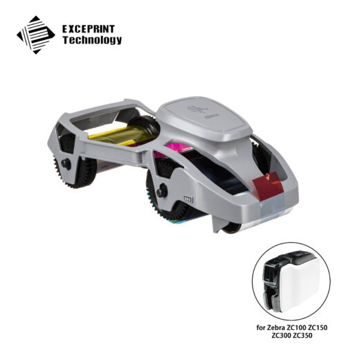 YMCKO Color Ribbon for Zebra ZC100 ZC300 Series (P/N 800300-350)